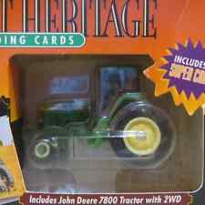 Ertl John Deere 7800 2wd Tractor Harvest Heritage Trd Cards 164 Jd-5808-b
