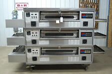 Middleby Marshall Ps570g Triple Deck Stack 32 Split Belt Conveyor Pizza Oven