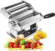 Pasta Maker Machine 2-in-1 Stainless Steel Noodles Maker 6 Adjustable Thickness