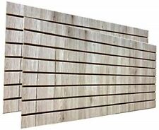 2 Barnwood Slatwall Panels 24h X 48l Used