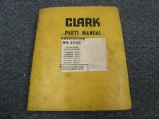 Clark Michigan 75b Wheel Loader Parts Catalog Manual