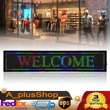 40 X8 Led Sign Programmable Outdoor Scroll Message Board Display Rgb 7 Color