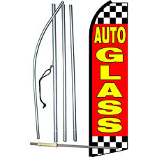 Auto Glass Complete Swooper Flag Bundle