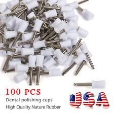 100 Pcs Dental Rubber Prophy Tooth Polisher Polishing Cups Latch Brushes Cup Sa