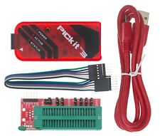 Pickit3 Microchip Programmer W Usb Cable Wires Pic Kit 3 And Icsp Socket