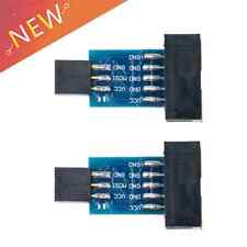 2pcs 10 Pin To 6 Pin Isp Adapter Board For Arduino Avr Usbasp