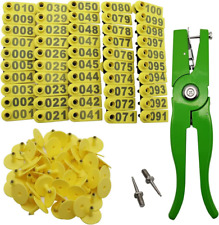 Sheep Ear Tag 001-100 Number Plastic Livestock Tags For Cow Cattle Sheep Goats P
