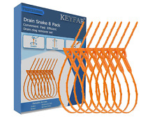 8 Pack Drain Clog Remover 25 Inch Sink Drain Cleaner Drain Hair Catcher Snake