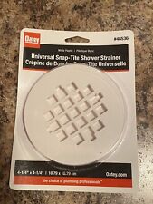 Oatey Universal Snap Tite Shower Floor Drain Strainer 4 14 White Plastic Round