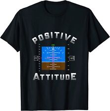 New Limited Positive Attitude Aviation Pilot Gift Primary Flight Display T-shirt