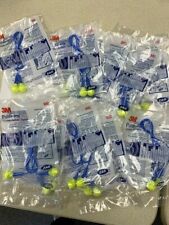 10 Pair 3m Push-in Reusable Ear Plugs Corded Nrr28 28db 318-1005 -new