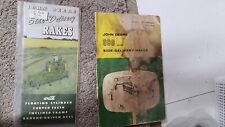 Vintage Lot Of 2 John Deere Side-delivery Rake Brochure And 890 Manual A-776-53