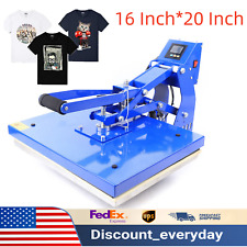 T-shirt Heat Press Stamping Sublimation Clamshell Transfer Machine 16 20 Inch