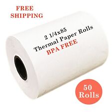 50 Rolls 2 14 X 85 First Data Fd130 Fd50 Fd55 Fd100ti Thermal Paper Rolls