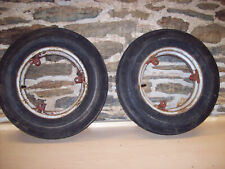 Ih 130 100 140 Super A Front Rims With 5-15 Tires Pair