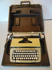 Vtg Smith Corona Galaxie 12 Twelve Xii Portable Typewriter Hard Case