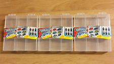 Clear 6 Car Collectors Display Case Lot Of 3 For Hot Wheels - Wheel Swap Tray
