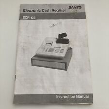 Sanyo Ecr-238 Electronic Cash Register Instruction Manual