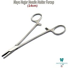 Mayo Hegar Needle Holder Forceps 14-cm Dental Surgical Suturing Instrument Ce