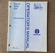 Original New Holland Round Baler 634 Owner Operators Manual 795 42063410