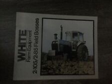 White Farm Equipment 2-105 2-85 Field Boss Tractors Sales Brochure