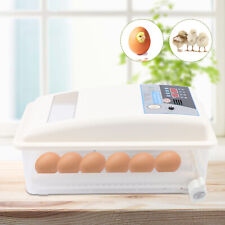 24 Eggs Incubator Automatic Turning Poultry Hatcher Temp Control Digital Display