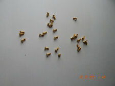 Brass Flat Head Slotted Machine Screws. 440 X 516 20 Pcs. New