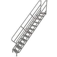 New 12 Step Industrial Access Stairway Ladder Grip Strut