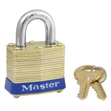Master Lock 4ka-3202 Padlock Keyed Alike Standard Shackle Rectangular Brass