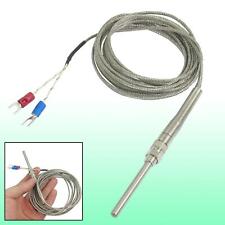 9.8ft K Type 50x5mm 500c Probe Thermocouple Temperature Sensor Cable 3 Meters