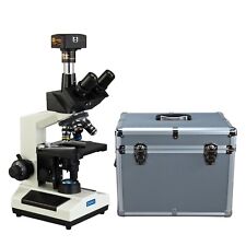 Omax 40x-2500x Compound Led Lab Microscope 18mp Usb3 Camera Carrying Case