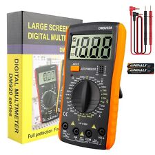 Digital Multimeter Voltmeter Ammeter Capacitance Volt Ac Dc Tester Meterbattery