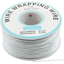 305m White Pcb Solder Pvc Coated Tin Plated Copper Wire Wire-wrapping 30awg 105