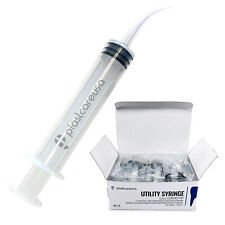 Curved Tip 12cc Oral Irrigation Syringes Disposable Dental Utility Choose Qty