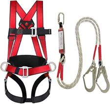 Safety Harness Heavy-duty Fall Protection Kit Full Body Roofing Harness With...