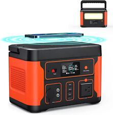 Portable Power Station 512wh Lifepo4 Battery 600wpeak 1200w 110v Ac Outlet