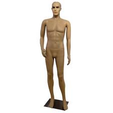 Male Full Body Realistic Mannequin Display Head Turns Dress Form Wbase 185cm