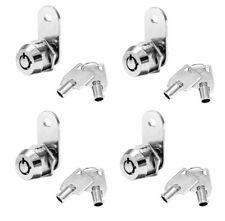 Set Of Four Tubular Cam Locks Cabinet Toolbox Drawer Safe Rv Lock Camper