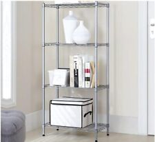 4 Tier Corner Shelves Wire Shelving Rack Shelf Adjustable Storage Unit Organizer