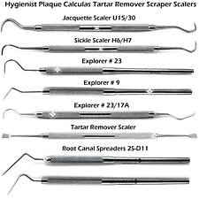Tooth Scraper Dental Calculus Remover Plaque Tartar Tools Scaler Explorer Probe