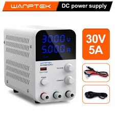 0-30v 5a Adjustable Lab Dc Power Supply Bench Variable Programmable Power Source