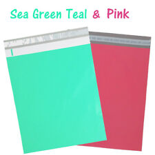 12x15 Poly Mailers Sea Green Teal Pink Designer Mint Shipping Self Seal Bag Lot