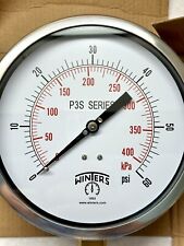 Winters P3s6085 6 Dial Size 14 Npt Male Industrial Pressure Gauge 0 To 60psi