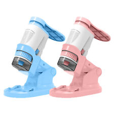 Mini Pocket Microscope Kit 60x-160x Handheld Microscope With Led Light For Kids