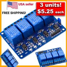 3 Units 4 Channel 5v Relay Module 250v 10a Relays For Arduino Automation Iot