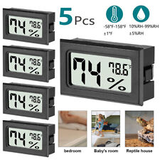5pcs Digital Lcd Indoor Temperature Humidity Meter Thermometer Hygrometer Tester