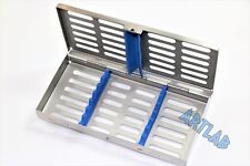 German Dental Autoclave Sterilization Cassette Tray Box Rack For 7 Instruments