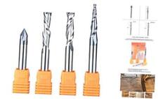 Cnc Router Bits Carving Set For Wood Profile V Groove Engraving Solid Carbide