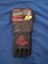 Tillman Black Onyx 875m Top Grain Elkskin Stick Welding Gloves Medium