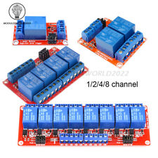 1248 Channel Relay Board Relay Module Optocoupler High Low 5v 9v 12v 24v Usa